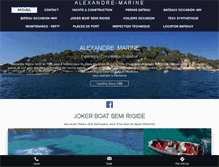Tablet Screenshot of alexandre-marine.fr